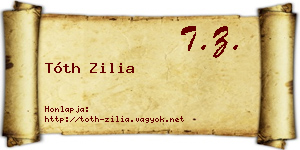 Tóth Zilia névjegykártya